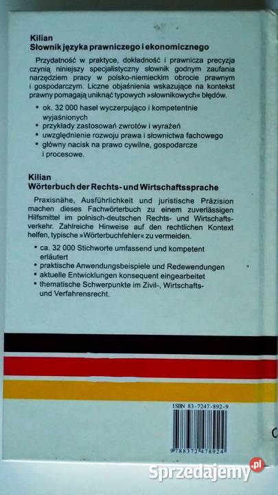 Słownik języka prawniczego i ekonomicznego Warszawa