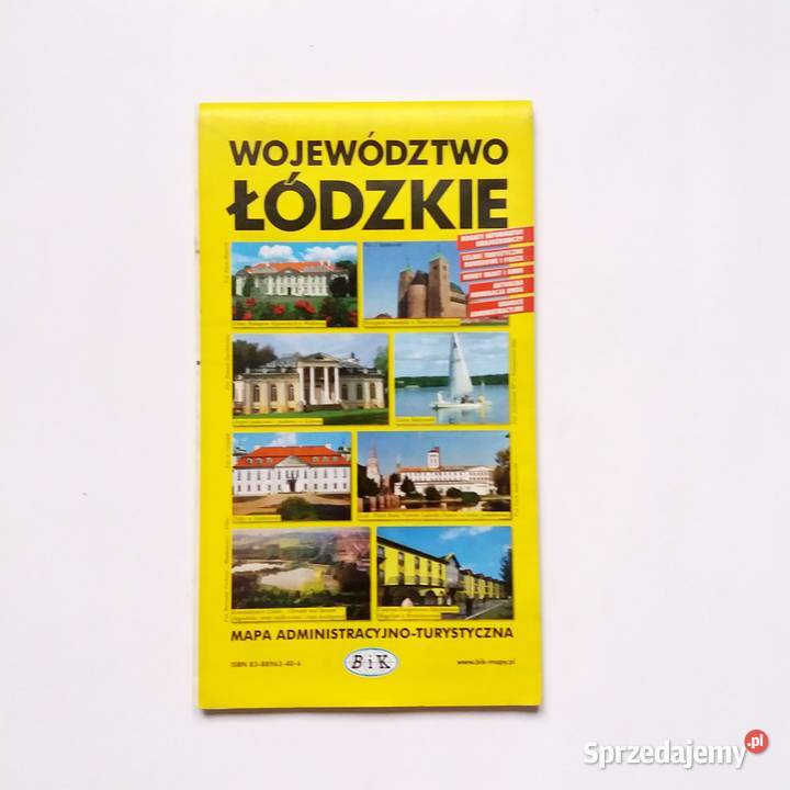 Mapa Administracyjno Turystyczna Województwo Łódź