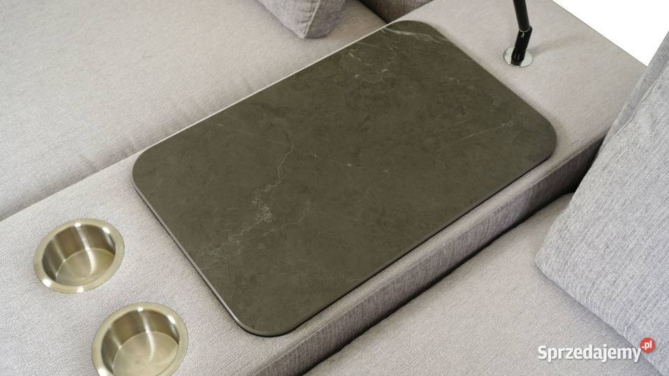 Narożnik Sines z barkiem w tkaninie DENVER 300 Woźniki