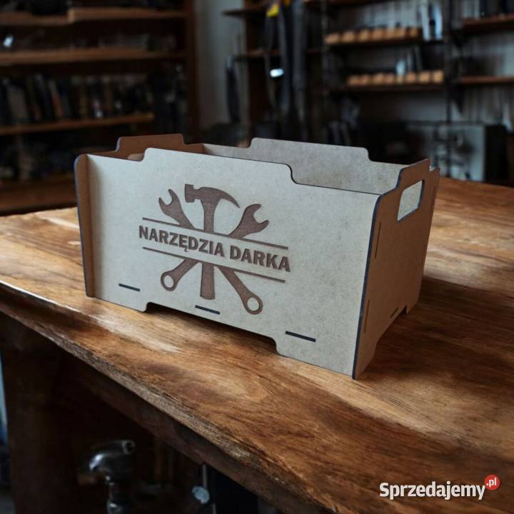 Modułowa Skrzynka Organizer z Grawerem brązowy Warszawa