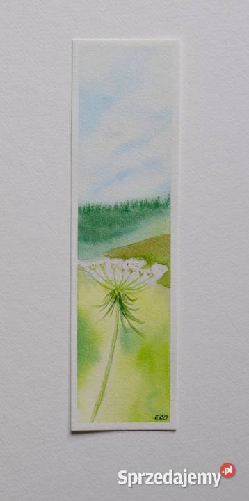 Ręcznie malowana zakładka do książki Malarstwo Łódź