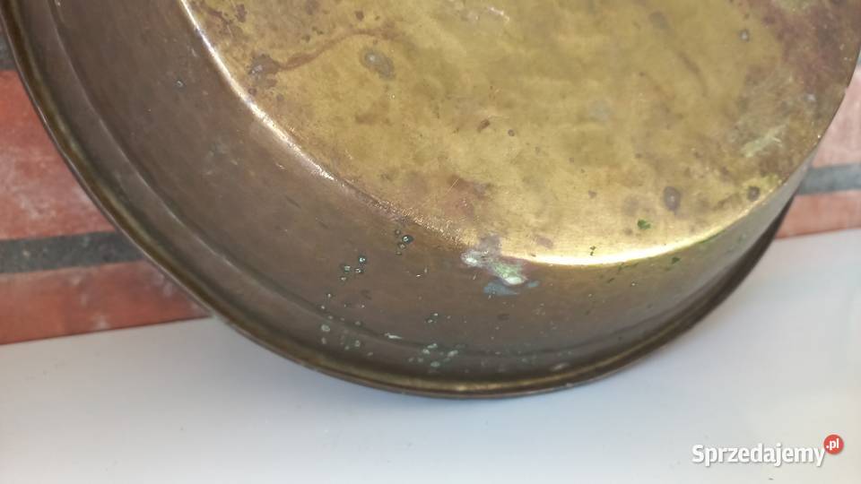 Miska metalowa mosiądzowana Taca 33 709 sprzedam