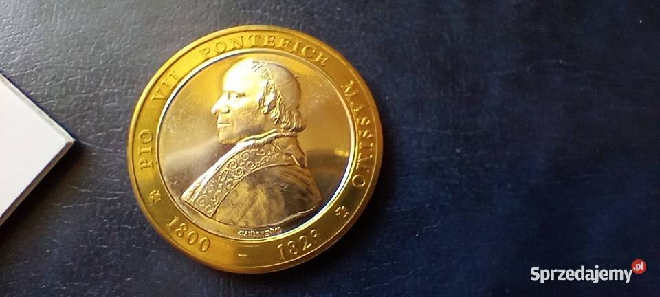 Stare monety Medal Papież Pius VII 301 Numizmatyka Lesko