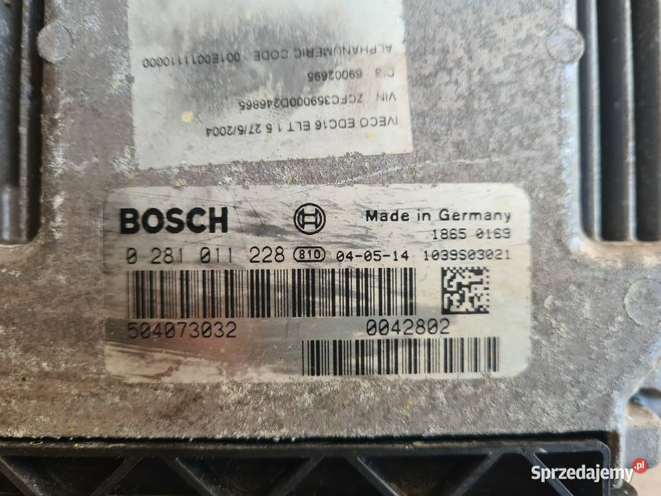 IVECO DAILY 3 9906 komputer sterownik silnika 28 Komputery Legnica