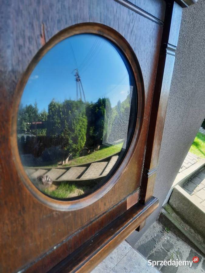 492 Skrzynia obudowa starego zegara ściennego Tczew