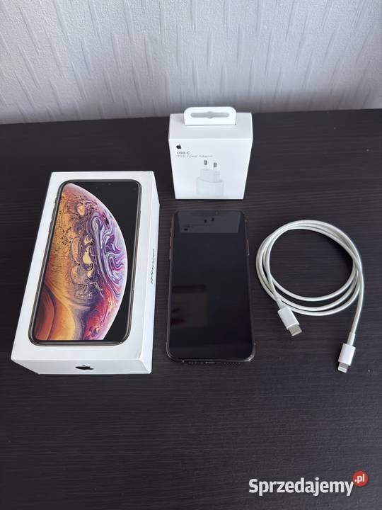 Apple iPhone XS 64 GB Gold 100 bateria kompletny