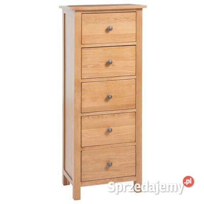 vidaXL Wysoka komoda 45x32x110 lite drewno mazowieckie Warszawa