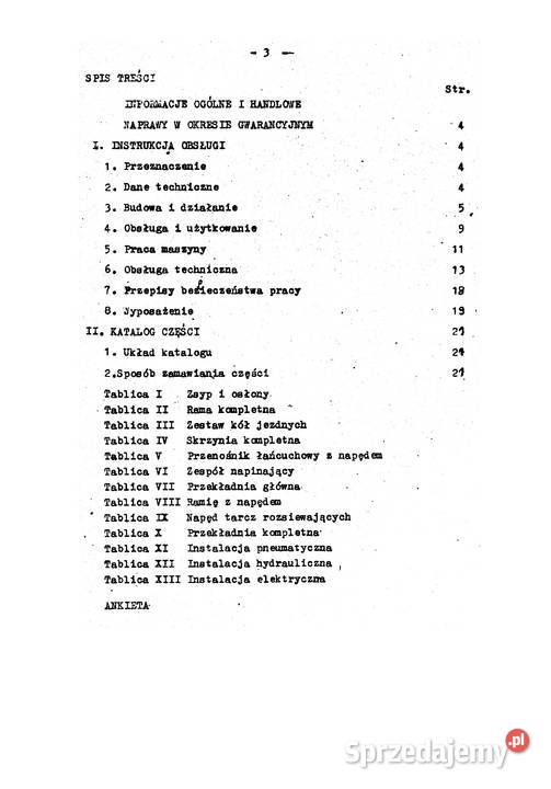 Rozsiewacz nawozów i wapna RNW3 instrukcja i Stalowa Wola