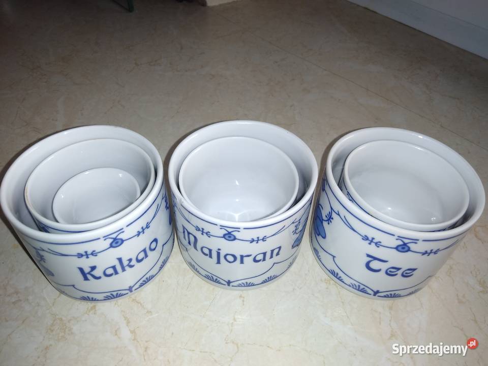 Pojemniki do przyprawporcelana Kahla 6 sztuk 1 AGD drobne mazowieckie Warszawa