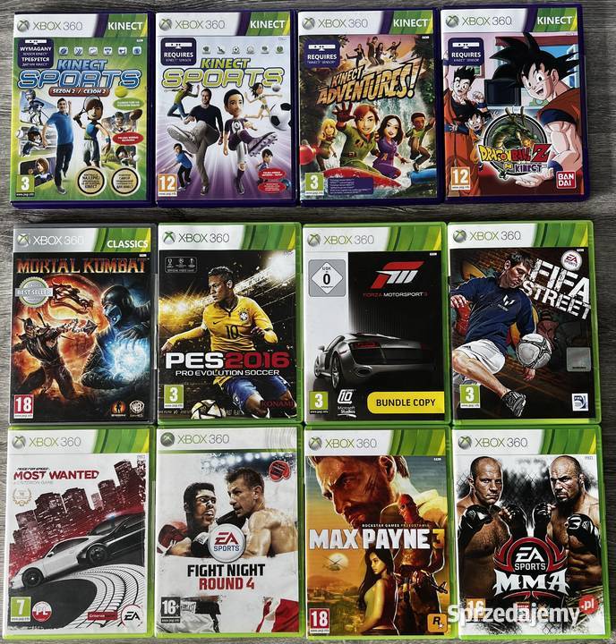 Sprzedam Konsolę XBOX 360 Duży zestaw Gry Pady Xbox360 Konsole i automaty Konsole i automaty łódzkie