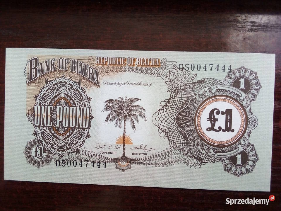 Banknot 1 funt Biafra