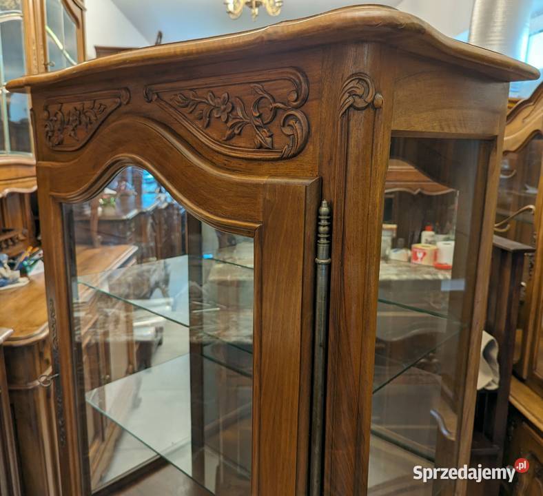 Wspaniała witrynaserwantka ludwikowska ciemny sprzedam