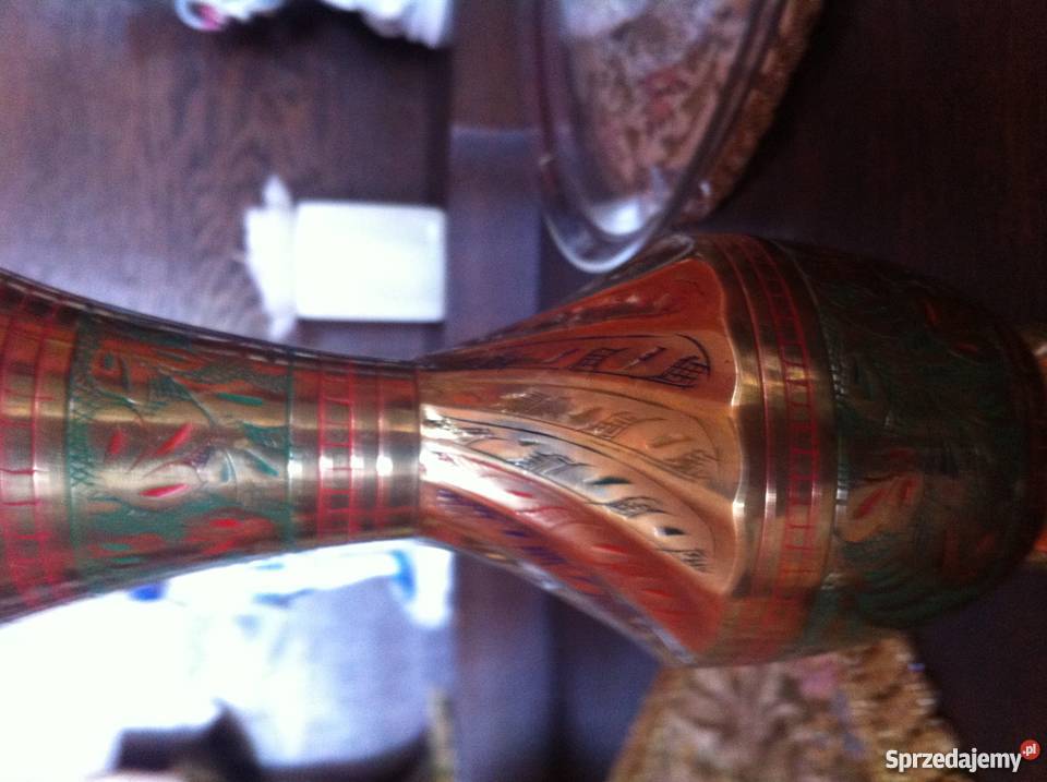 mosiężny wazonik17 przesylka Miłobądz