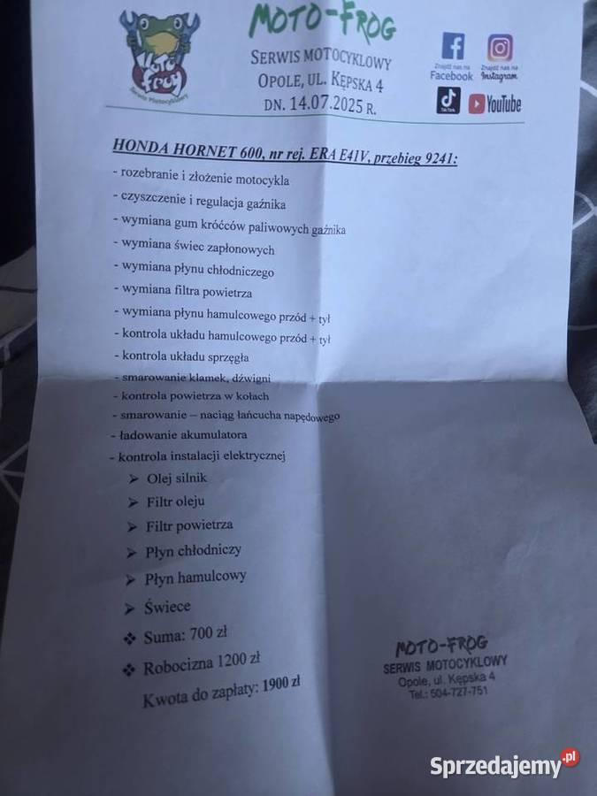 Honda hornet 600 pc34 opolskie Opole