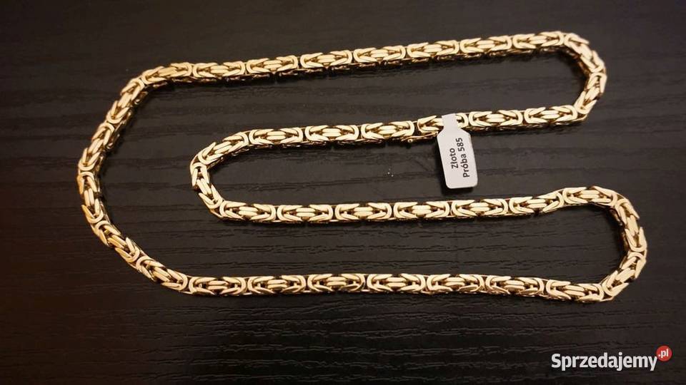 NOWY ZŁOTY ŁAŃCUSZEK KRÓLEWSKI ŁAŃCUCH 60G Warszawa