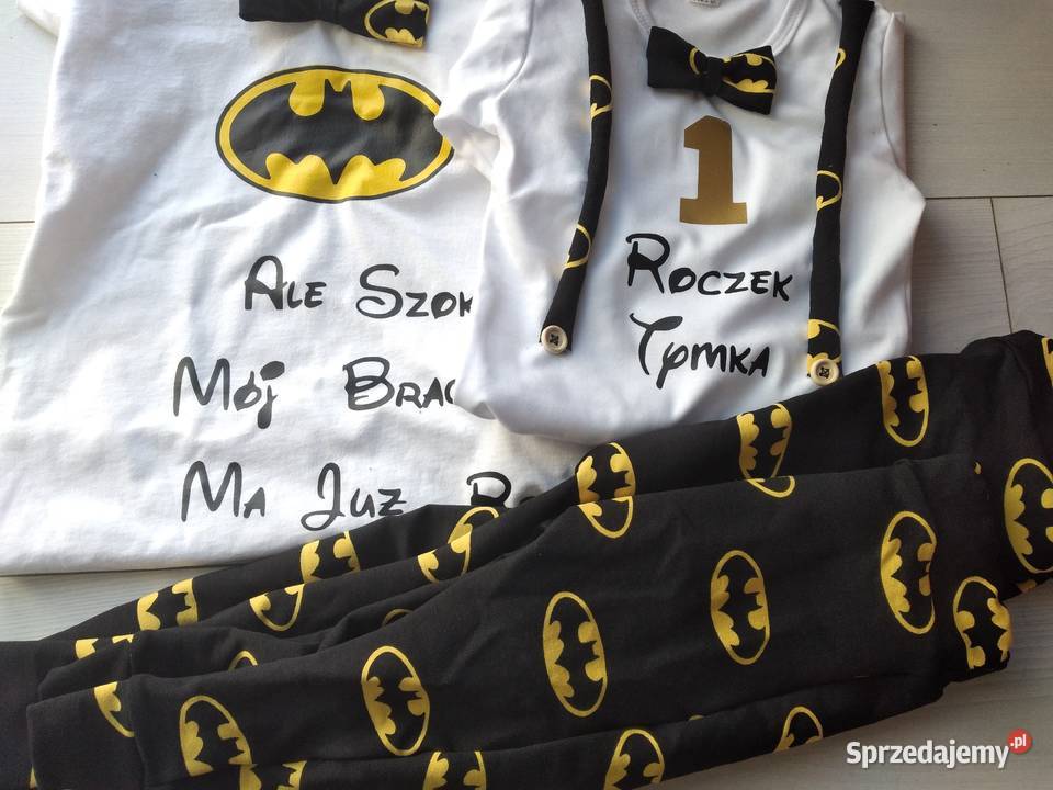 Komplet na roczek chłopca batman Wołczyn