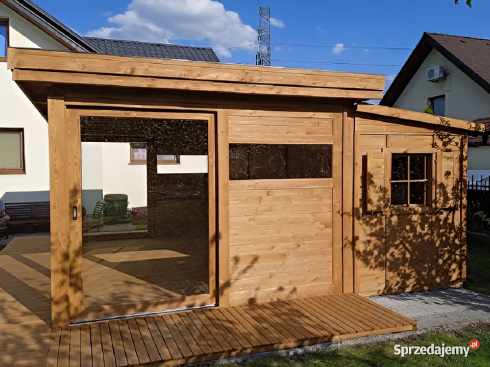 ALTANA 21 SZKLANA Z PRZYBUDÓWKĄ OGRODOWA DOMEK Parzymiechy sprzedam