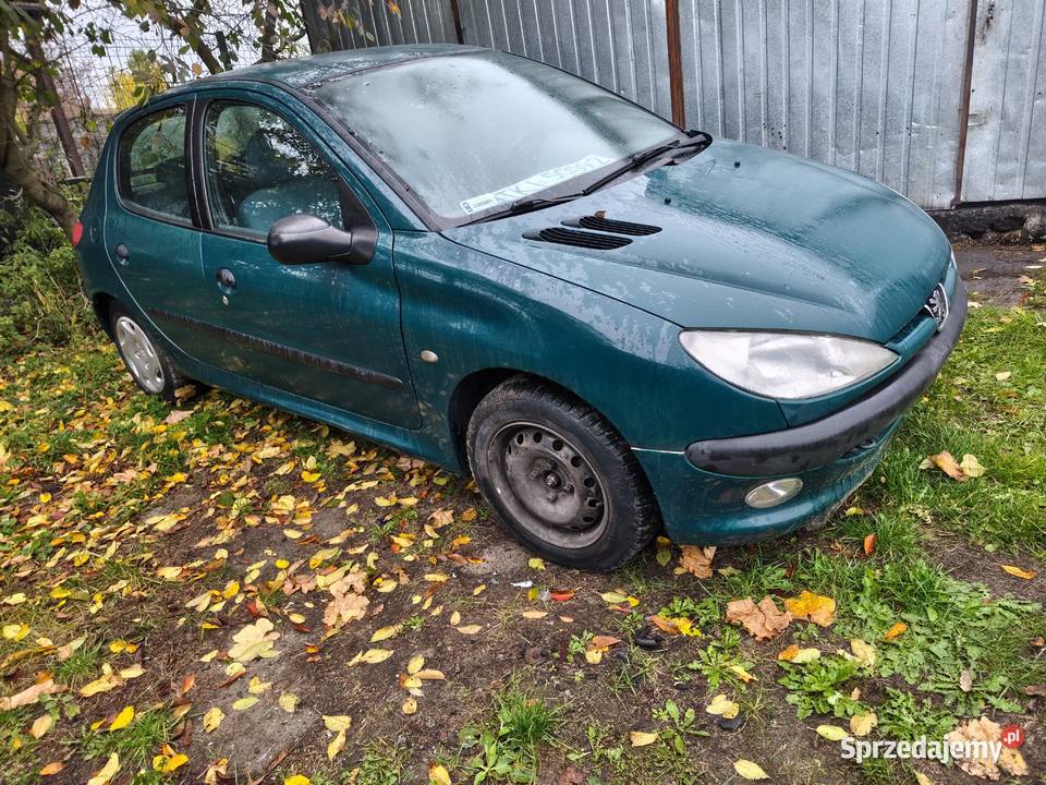 PEUGEOT 206 kolor zielony przód maska zderzak osobowe