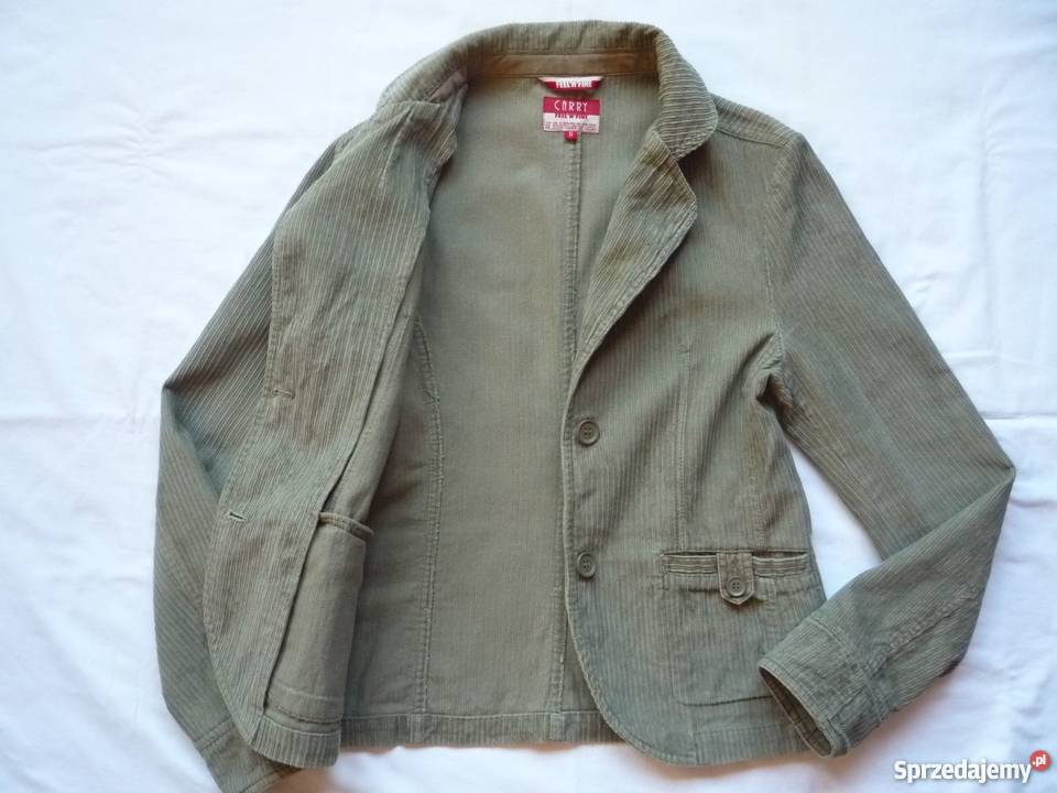Carry 36S Marynarka Zielona Khaki Sztruks Nowa Szczecin sprzedam