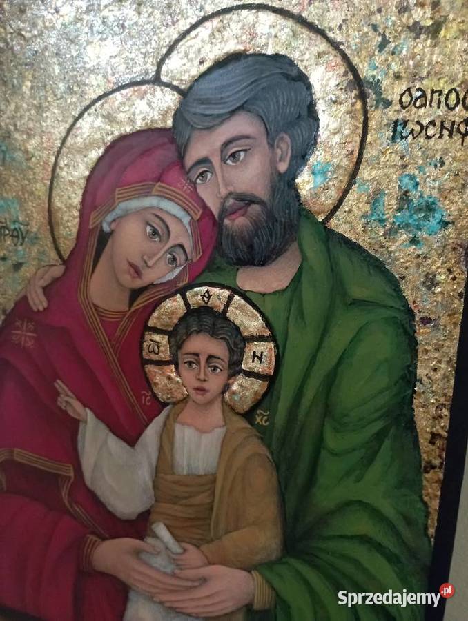 Ikona Święta Rodzina pisana Kazimierz Dolny sprzedam
