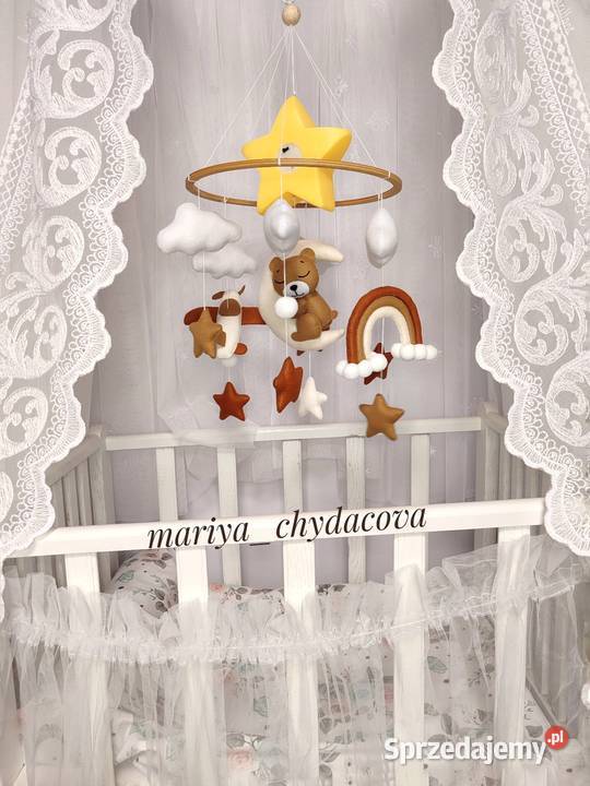 Karuzela do łóżeczka Muzyczna karuzela na Tkanina  Warszawa