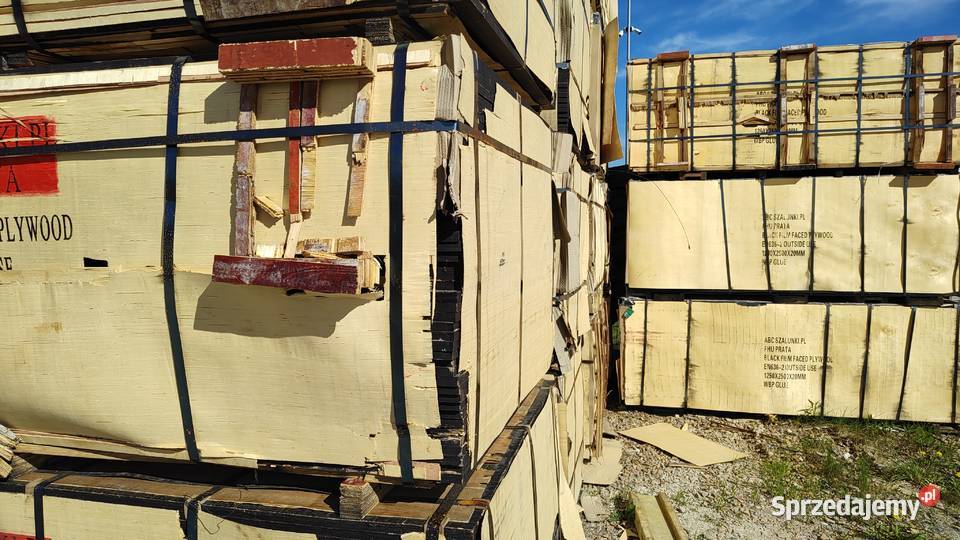 Sklejka topolowa szalunkowa 2500x1250 paleta Kraków