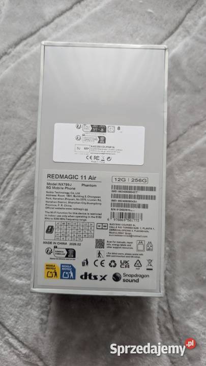 Redmagic 11 Air 12256gb lubelskie Zamość sprzedam