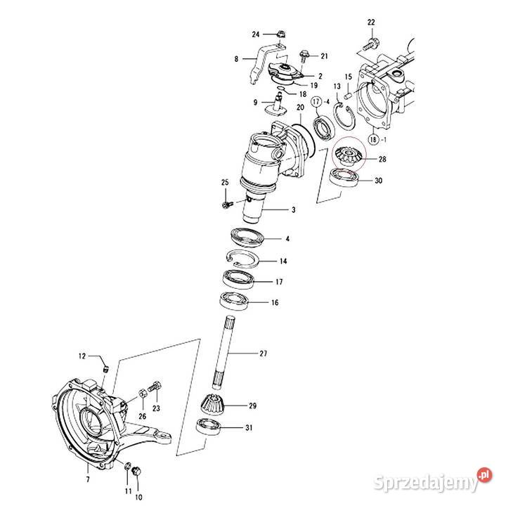 Zębatka 4WD 20T21T 70 mm Yanmar EF352T Yanmar Tajęcina