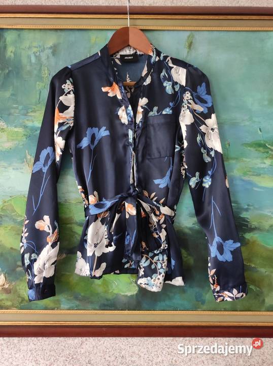 atłasowa bluzka wiązana elegancka wizytowa Odzież damska Kielce
