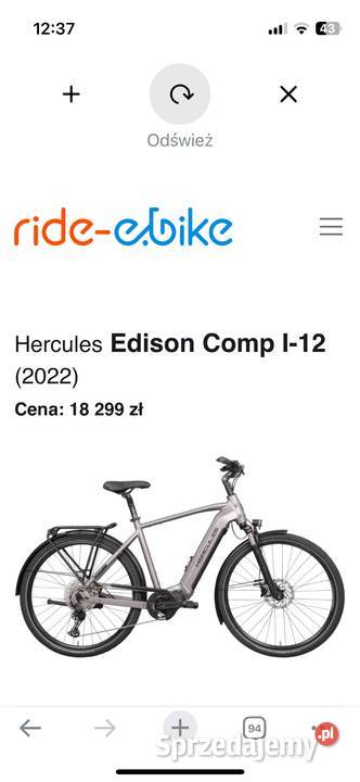 60 Hercules NOS SUV 22 nowy rower elektryczny śląskie Nakło Śląskie