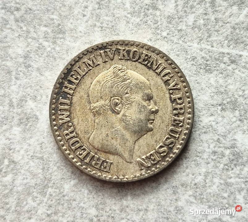 50 NIEMCY srebro 1 Silbergroschen 1855 r A Wola Kruszyńska