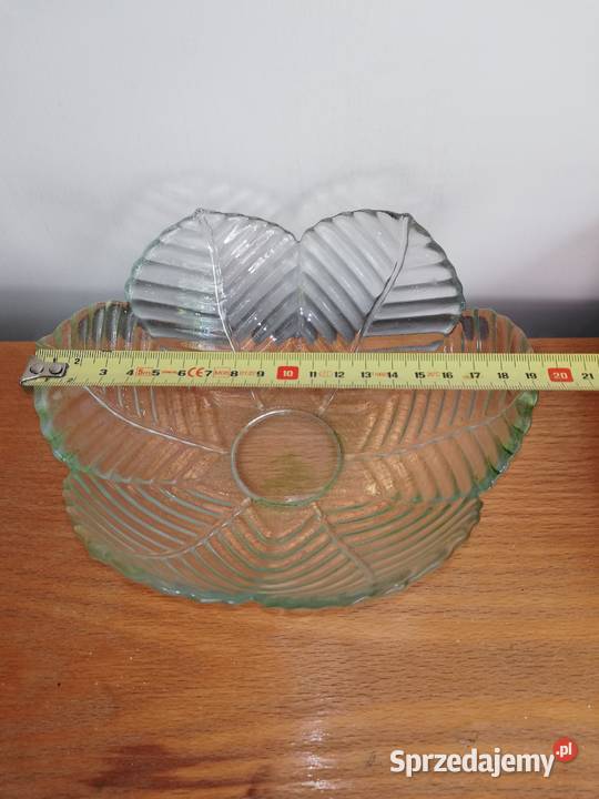 Szklana misaVintage PRL Porcelana i szkło Warszawa
