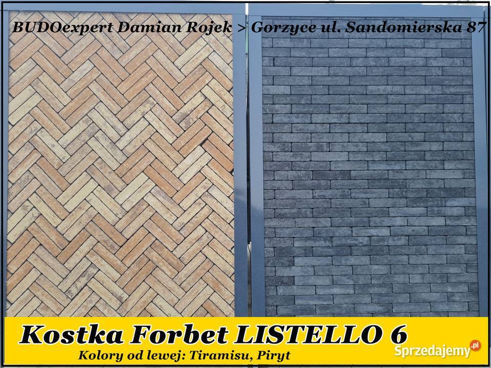 Kostka brukowa Forbet LISTELLO mix Silver Piryt Kostka brukowa Gorzyce
