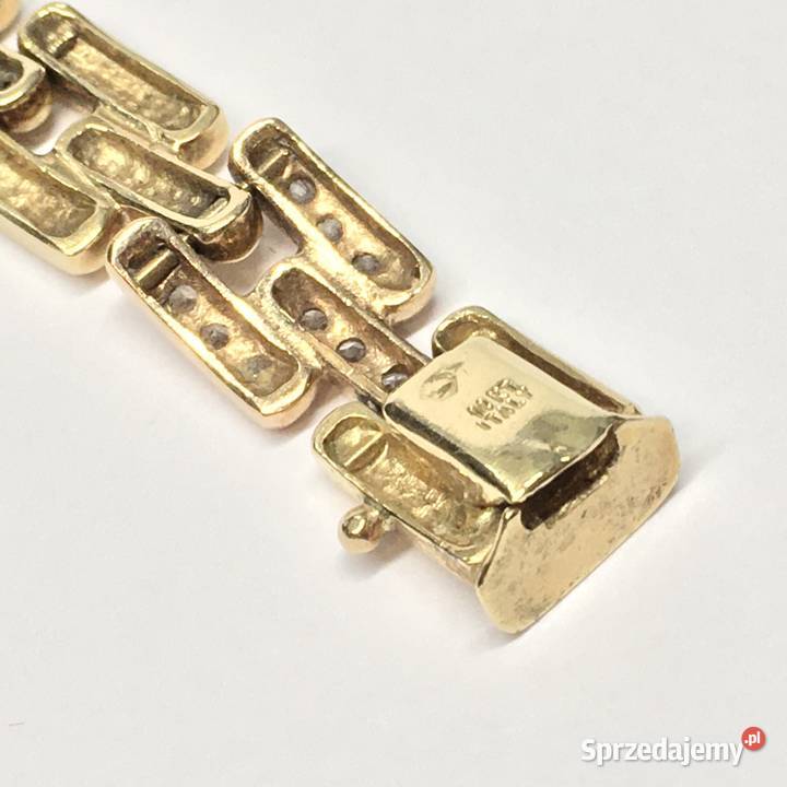 Złota BRANSOLETKA damska 585 14K wyjątkowy WZÓR Warszawa