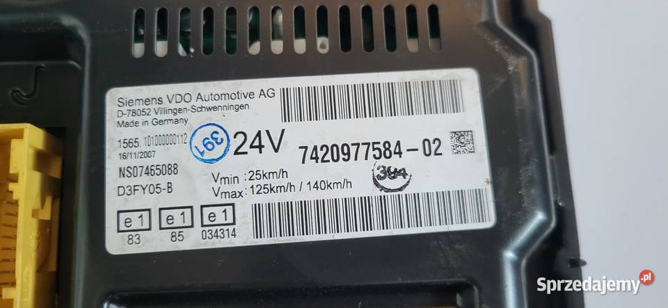LICZNIK RENAUL MIDLUM DXi 742097758402 Rok produkcji 2007 Mojusz