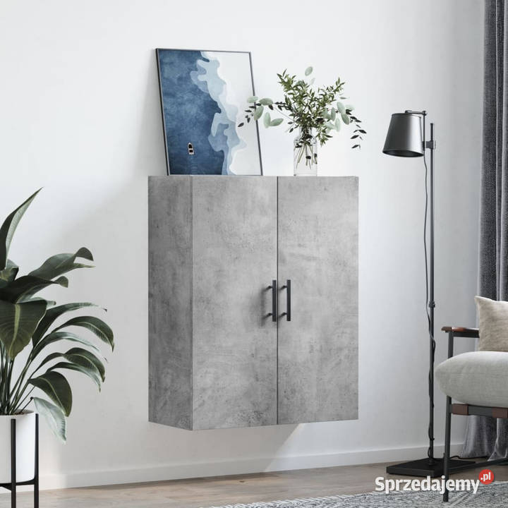 Szafka wisząca szarość betonu 695x34x90 WM828448 Pozostałe Warszawa