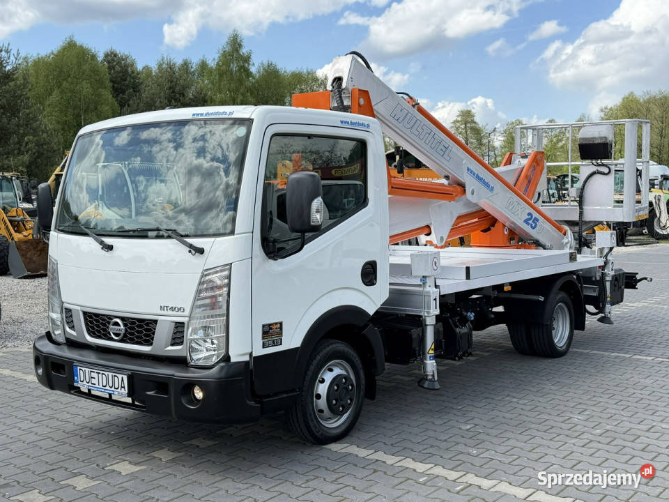 Nissan Cabstar Podnośnik Koszowy Zwyżka Multitel diesel Nissan Widełki