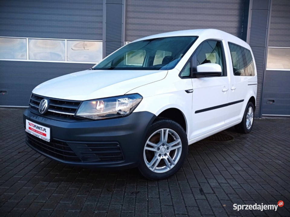 Volkswagen Caddy, 2019r. 2.0 TDi 75KM * 5 miejsc * FV23% * Salon PL * Temp…