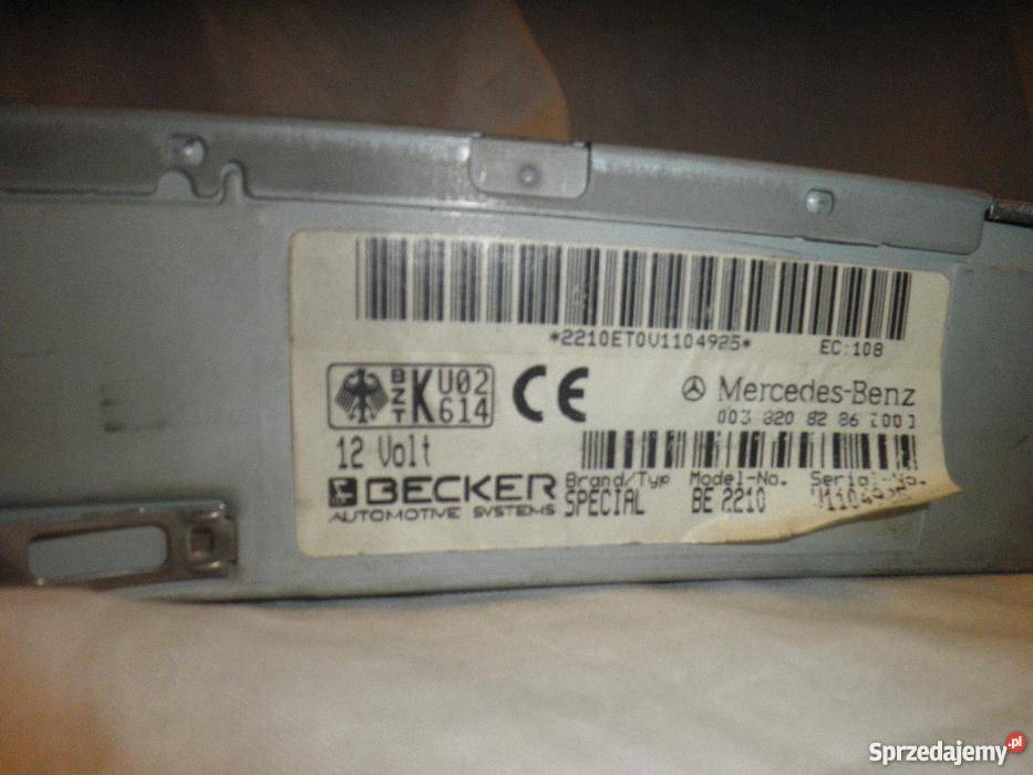 Radio Mercedes Becker Special W210 W202 W124 Aleksandrów Kujawski sprzedam