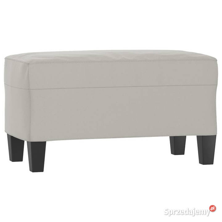 Ławka jasnoszara 70x35x41 obity mikrofibrą Warszawa