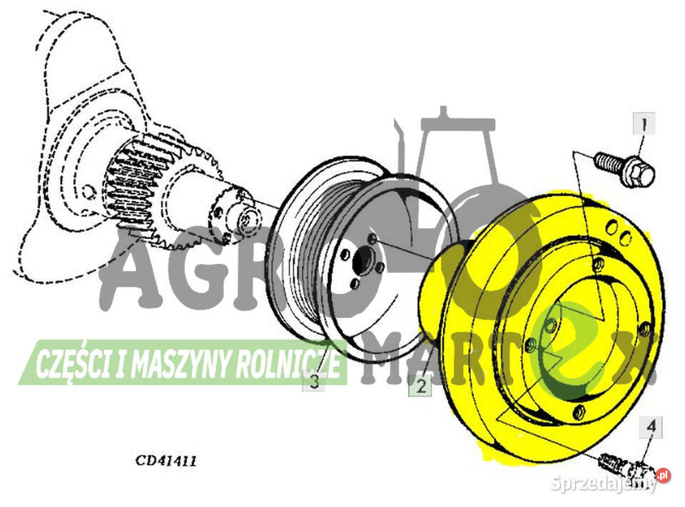 RE59827 TŁUMIK DRGAŃ JD Części zamienne Wichrów sprzedam