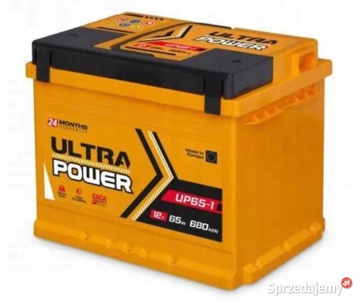 Akumulator Ultra Power 12V 65Ah 680A Mocny Łopuszno