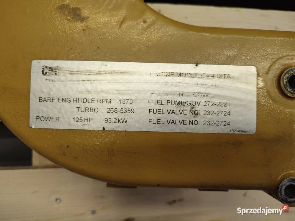 Rura dolotowa kolektora 36965 Cat C44 DITA Wilkowo