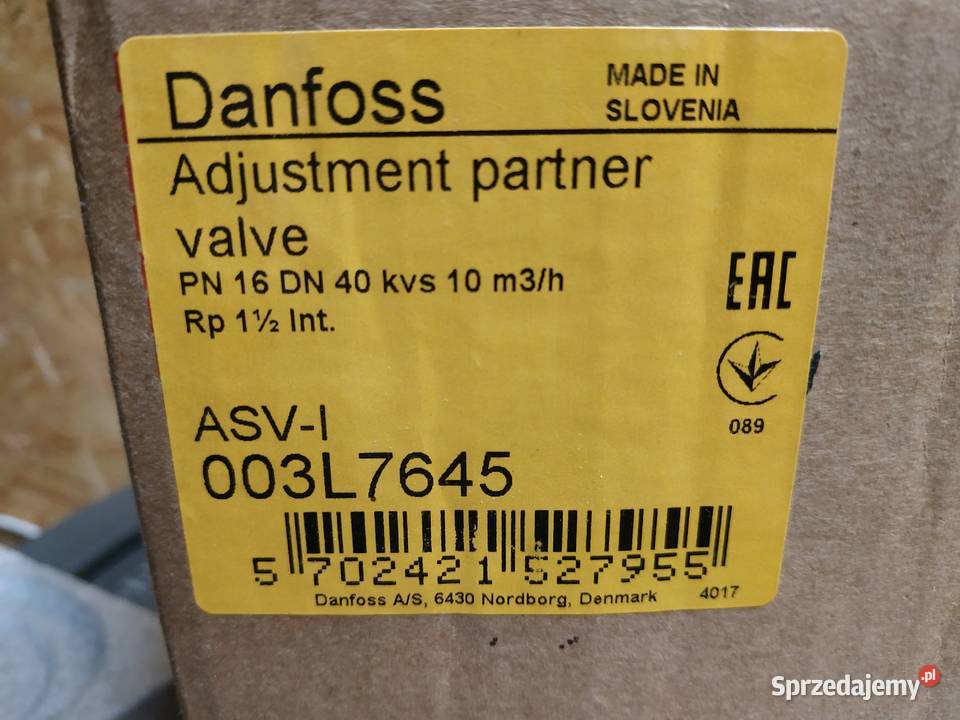 Danfoss ASV l DN 40 Pozostałe Olkusz