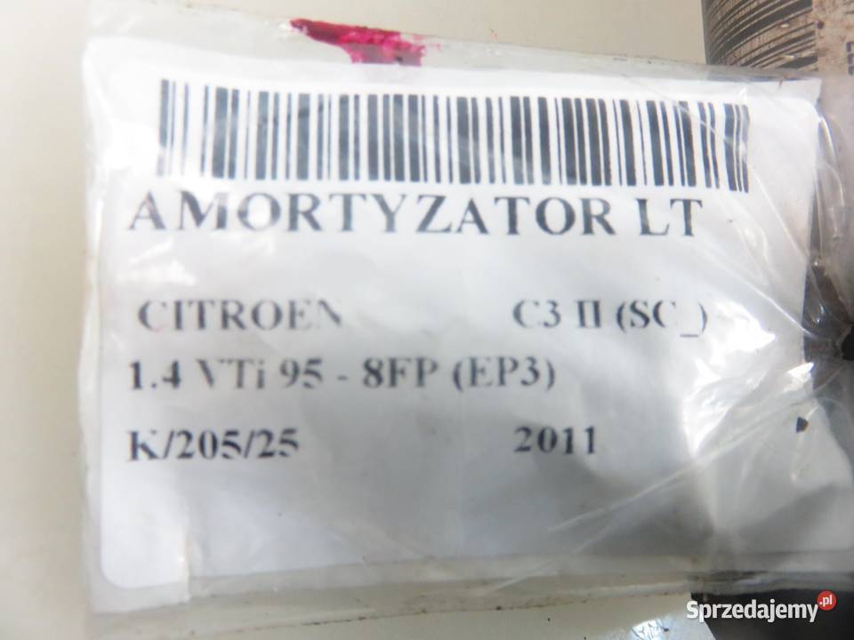 AMORTYZATORY TYŁ CITROEN C3 II KOMPLET