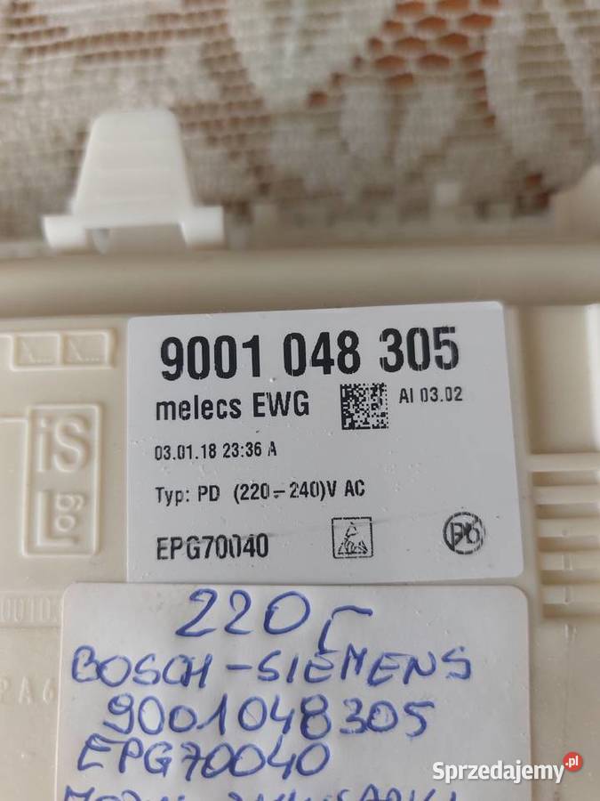 BOSCH SIEMENS 9001048605 EPG70040 MODUŁ ZMYWARKI