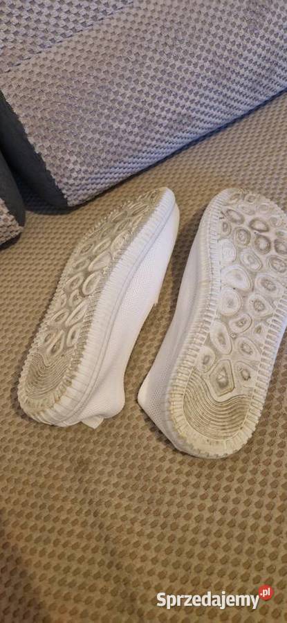 baleriny trampki białe materiałowe r 40 25.5cm