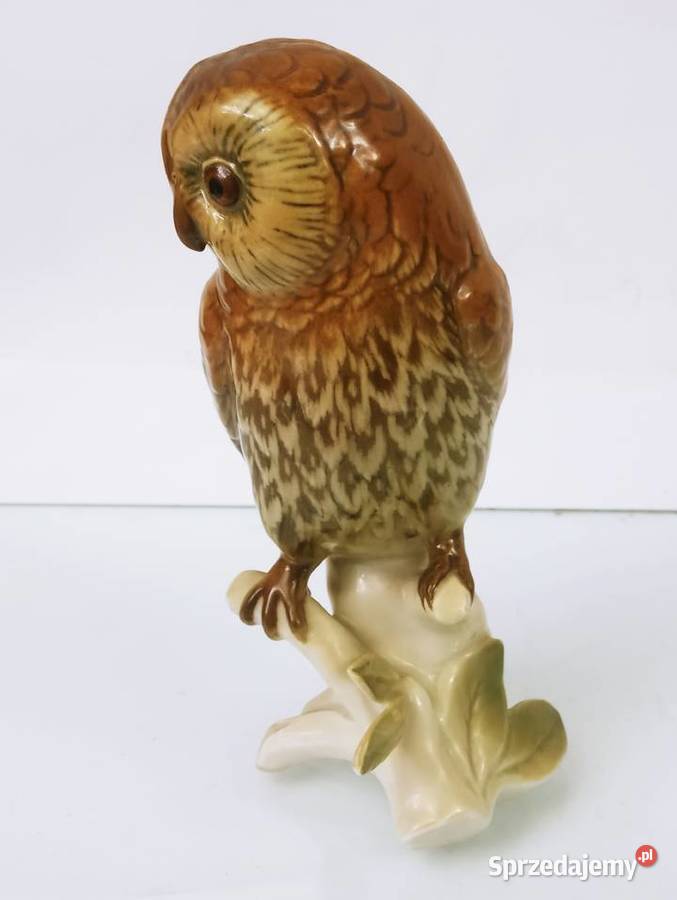 Karl Ens Volkstedt Figurka Sowa Porcelana Nowa Sól sprzedam