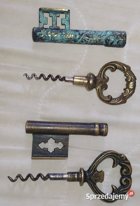 Klucz Korkociąg z mosiądzu pomorskie Gdańsk