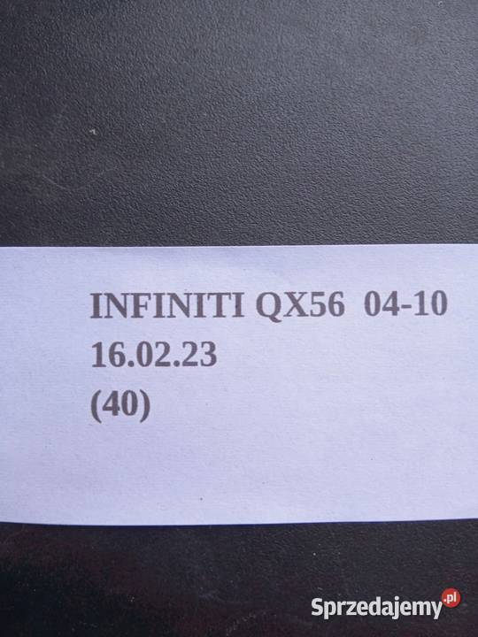 OSŁONA ZAŚLEPKA MASKOWNICA INFINITI QX56 Nowy Tomyśl